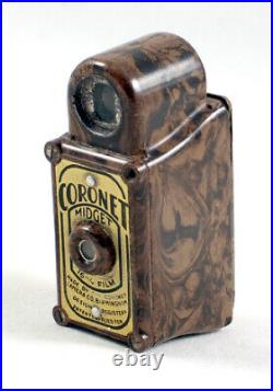 Brown Coronet Midget Bakelite Camera. More Sub Miniature Models Listed Brown Coronet Midget Bakelite Camera. More Sub Miniature Models Listed