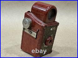 Coronet Midget 16mm Spy Vintage Camera Red Bakelite Rare 1930s