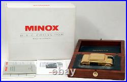 Minox M. D. C Collection 24 Carat Gold 35mm Film Camera c/w Cabinet, Box & Papers