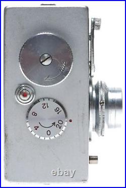 Steky Mod. IIIb Sub-Miniature 16mm Film Camera Riken Stekinar 13.5 f=2.5cm Steky Mod. IIIb Sub-Miniature 16mm Film Camera Riken Stekinar 13.5 f=2.5cm