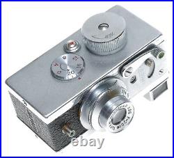Steky Mod. IIIb Sub-Miniature 16mm Film Camera Riken Stekinar 13.5 f=2.5cm Steky Mod. IIIb Sub-Miniature 16mm Film Camera Riken Stekinar 13.5 f=2.5cm