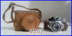 VINTAGE 1950'S C. M. C Mini Subminiature Brown Camera With Leather Case FREE SHIP VINTAGE 1950'S C. M. C Mini Subminiature Brown Camera With Leather Case FREE SHIP