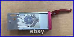 VINTAGE MINOLTA-16 MINIATURE SPY CAMERA ROKKER 3.5/25 PINK With LEATHER CASE-USED