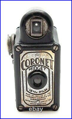 Vintage Coronet Midget Sub-miniature Spy Camera Black Uk Dealer