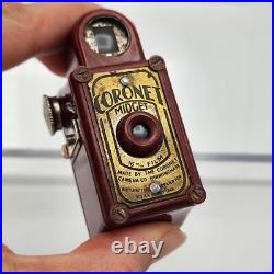 Vintage Coronet Midget Subminiature 16mm Red Bakelite Camera Birmingham Co Vintage Coronet Midget Subminiature 16mm Red Bakelite Camera Birmingham Co