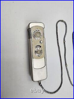 Vintage German Minox Wetzlar III-Minox B Spy Camera-leather cases-Chains-Flash