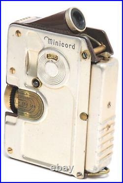 Vintage Goerz Minicord Deluxe Gold subminiature 16mm film camera