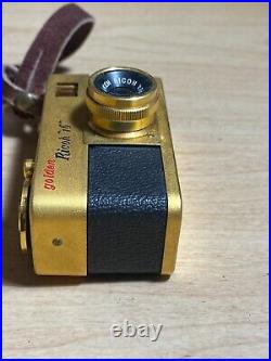 Vintage Golden Ricoh 16mm Subminiature Spy Film Camera
