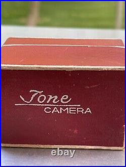 Vintage Minature Japan Silver Tone Anastigma Camera 1949 Made in Occupied Japan