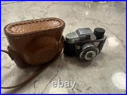 Vintage Minetta Miniature Spy Film Camera And Brown Leather Case Vintage Minetta Miniature Spy Film Camera And Brown Leather Case