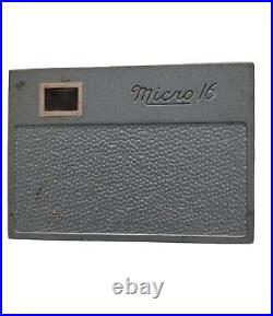 Vintage RARE Whittaker Micro 16 Camera, Box, 2 Sets Of Instructions 1940s