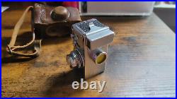 Vintage Steky Subminiature Model III 16mm Film Camera with Leather Case