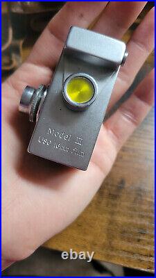Vintage Steky Subminiature Model III 16mm Film Camera with Leather Case