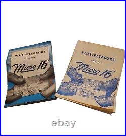 Vintage Whittaker Micro 16 Camera, Box, 2 Sets Of Instructions 1940s