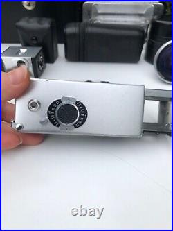Vintage spy camera Rollei 16 Big set with lenses and flashes