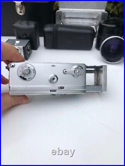 Vintage spy camera Rollei 16 Big set with lenses and flashes