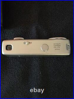 Vtg 1960's Minolta 16 MG Miniature Spy Film Camera withFlash Manual & Case EX