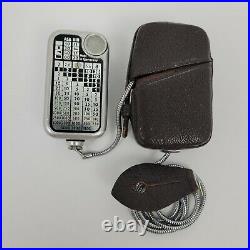 Vtg Minox Wetzlar Light Meter for Models A & S II III withCase + Measuring Chain